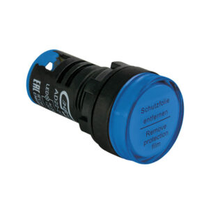 Лампа сигнальная AD22-22D d22мм синяя LED 230В цилиндр ЭНЕРГИЯ