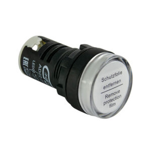 Лампа сигнальная AD22-22D d22мм белая LED 24В AC/DC цилиндр ЭНЕРГИЯ