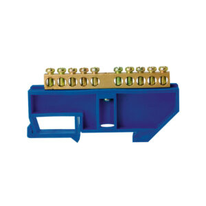 Шина нулевая TS-0609C 6х9 10 отв. на DIN-изоляторе син. ЭНЕРГИЯ