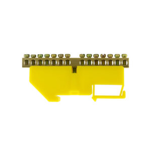 Шина нулевая TS-0609C 6х9 14 отв. на DIN-изоляторе жел. ЭНЕРГИЯ