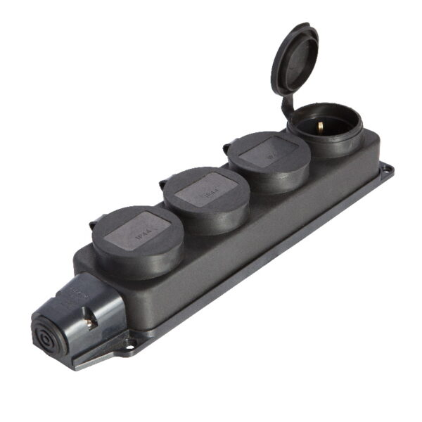 Четырехместный розеточный блок «Энергия» серии PF